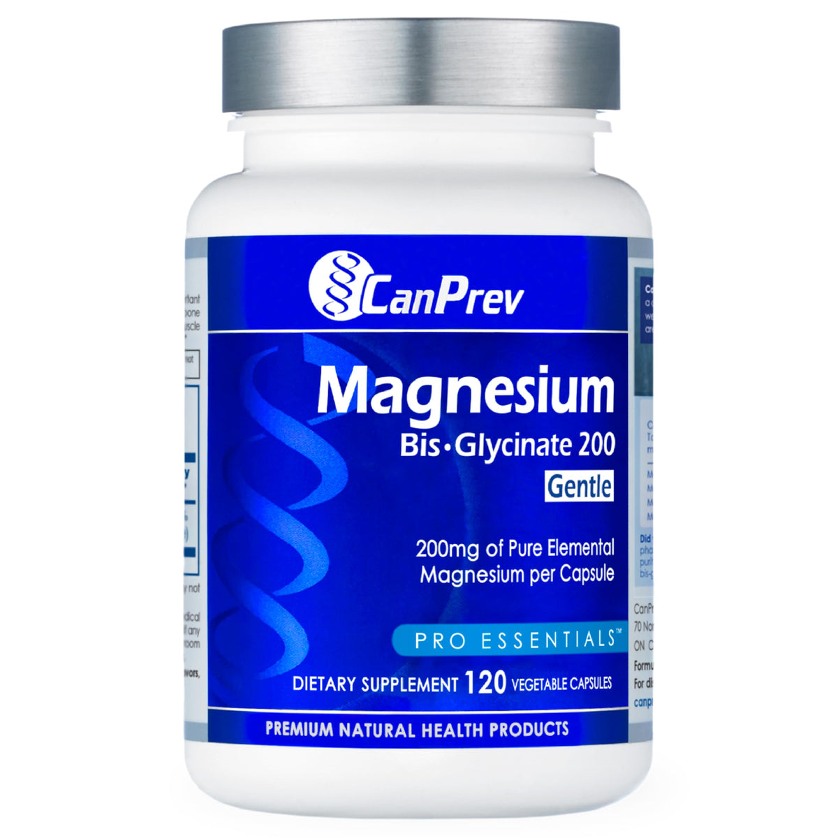 CanPrev Magnesium BisGlycinate 200mg front view of packaging