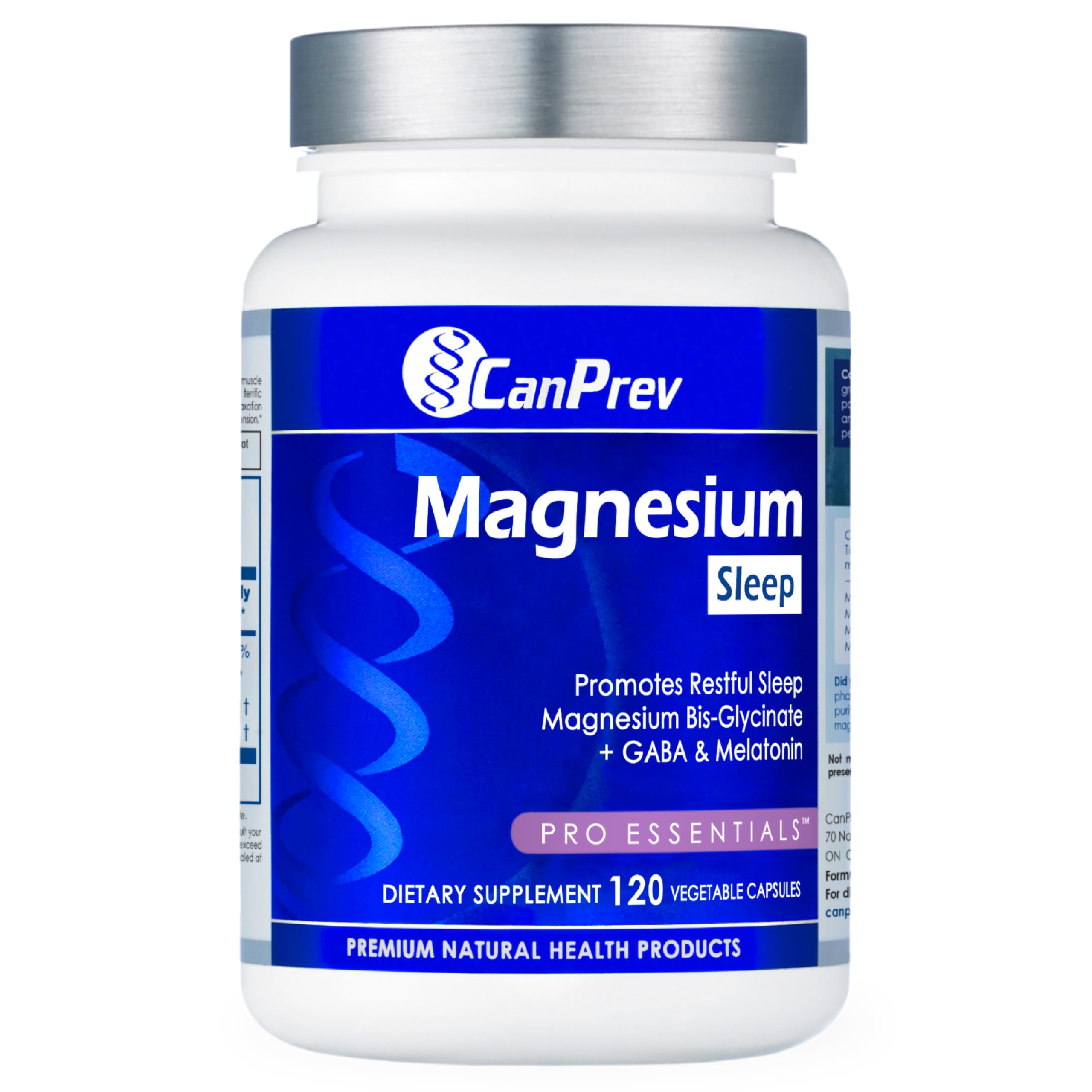 CanPrev Magnesium Bisglycinate Chelated 125mg front view