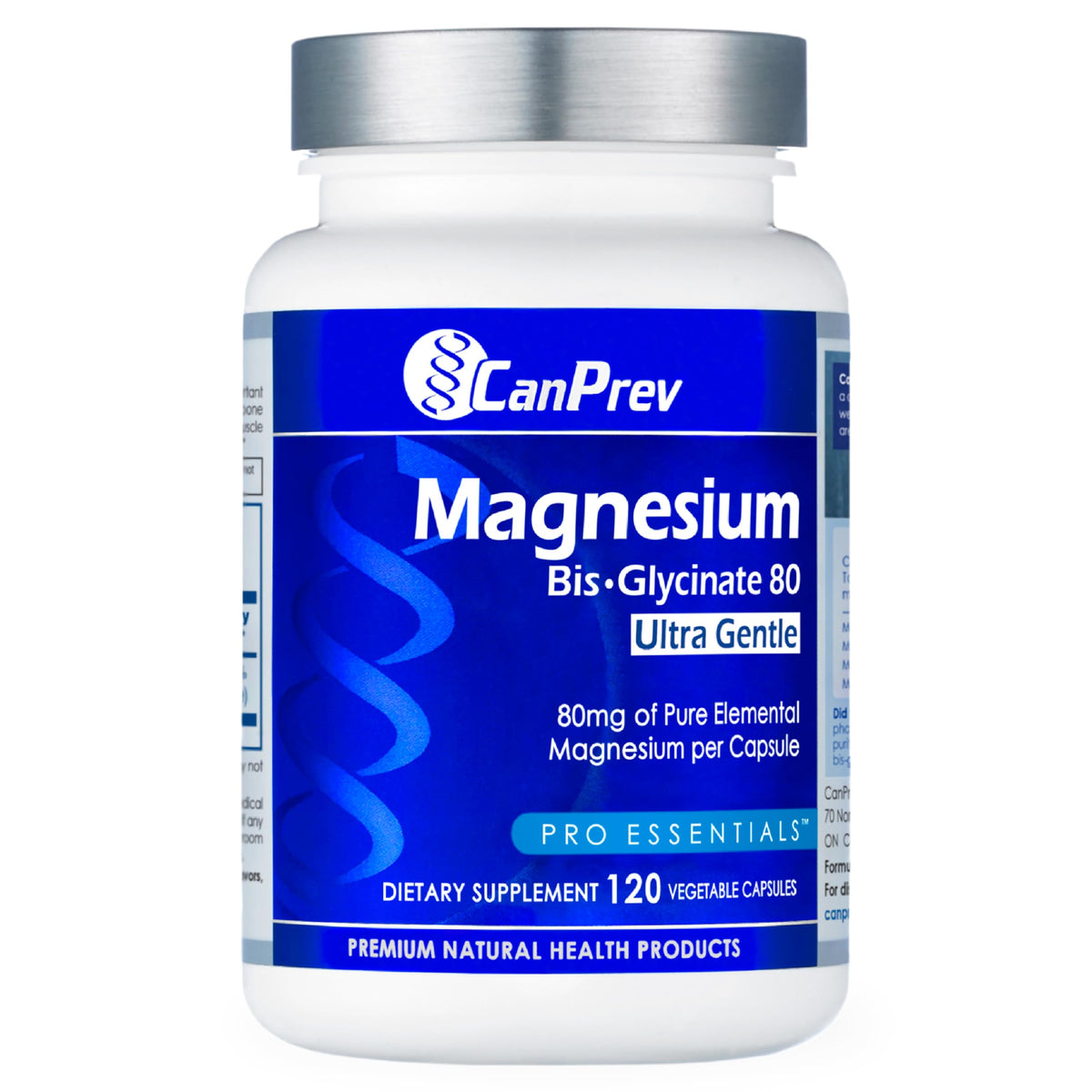 CanPrev Magnesium Glycinate Capsules 80mg front view
