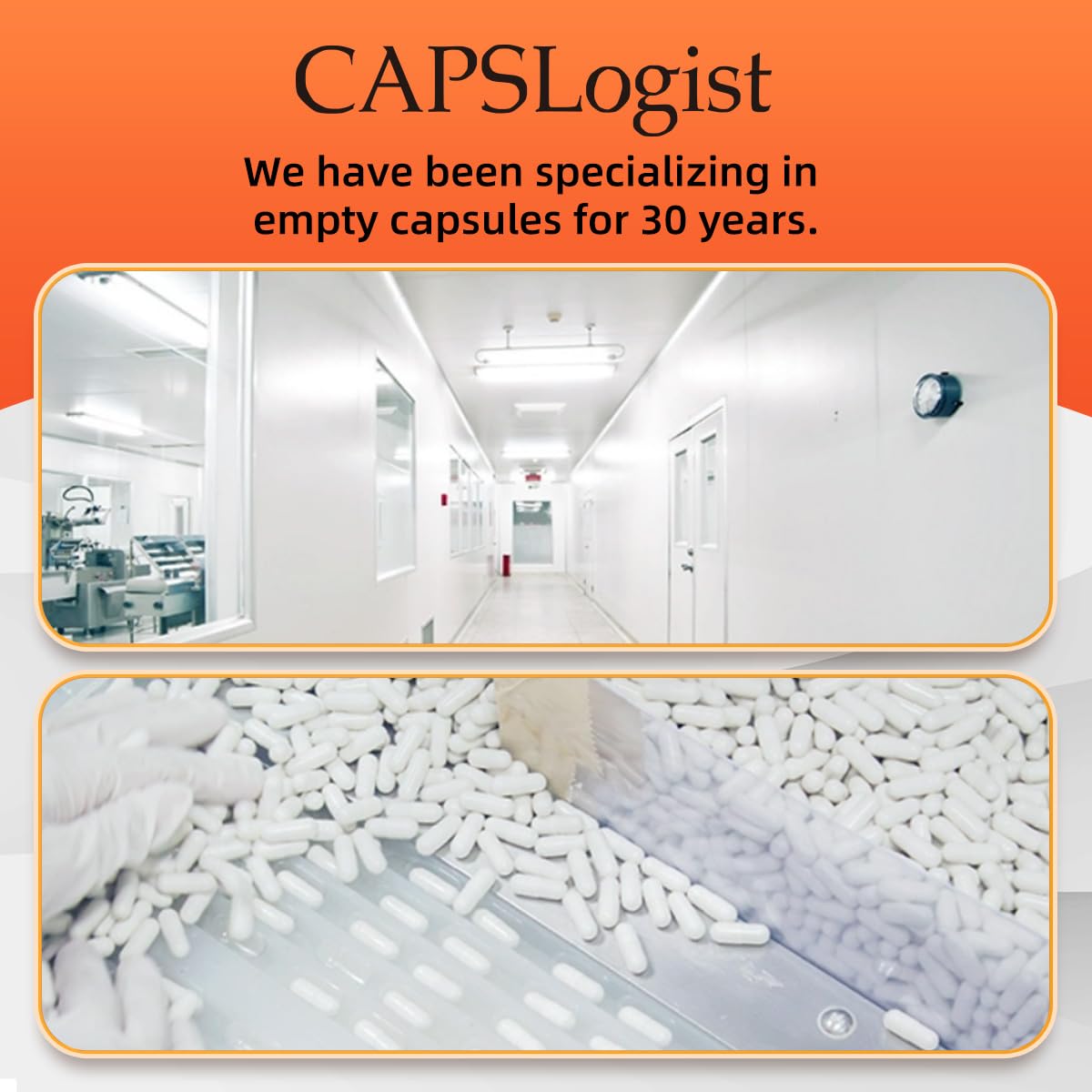 CAPSLogist Size 0 Vegan Empty Capsules side view