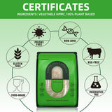 CAPSLogist Size 000 Vegan Empty Capsules side view