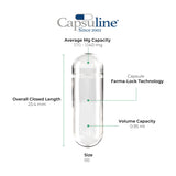 Capsuline Empty Gelatin Capsules 00 inside a filling machine