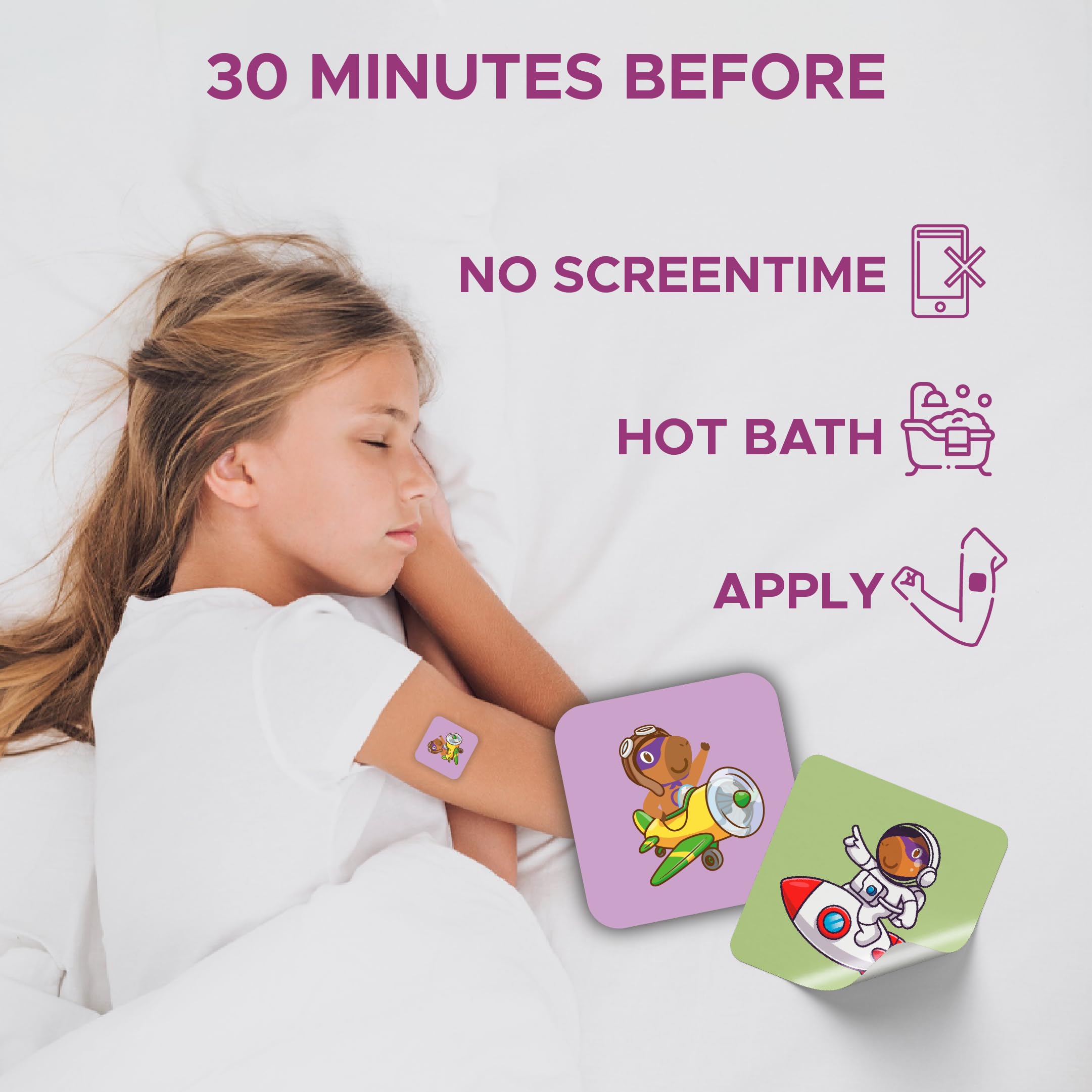 Capy Patch Bedtime Sleep Patches for Kids lifestyle scene