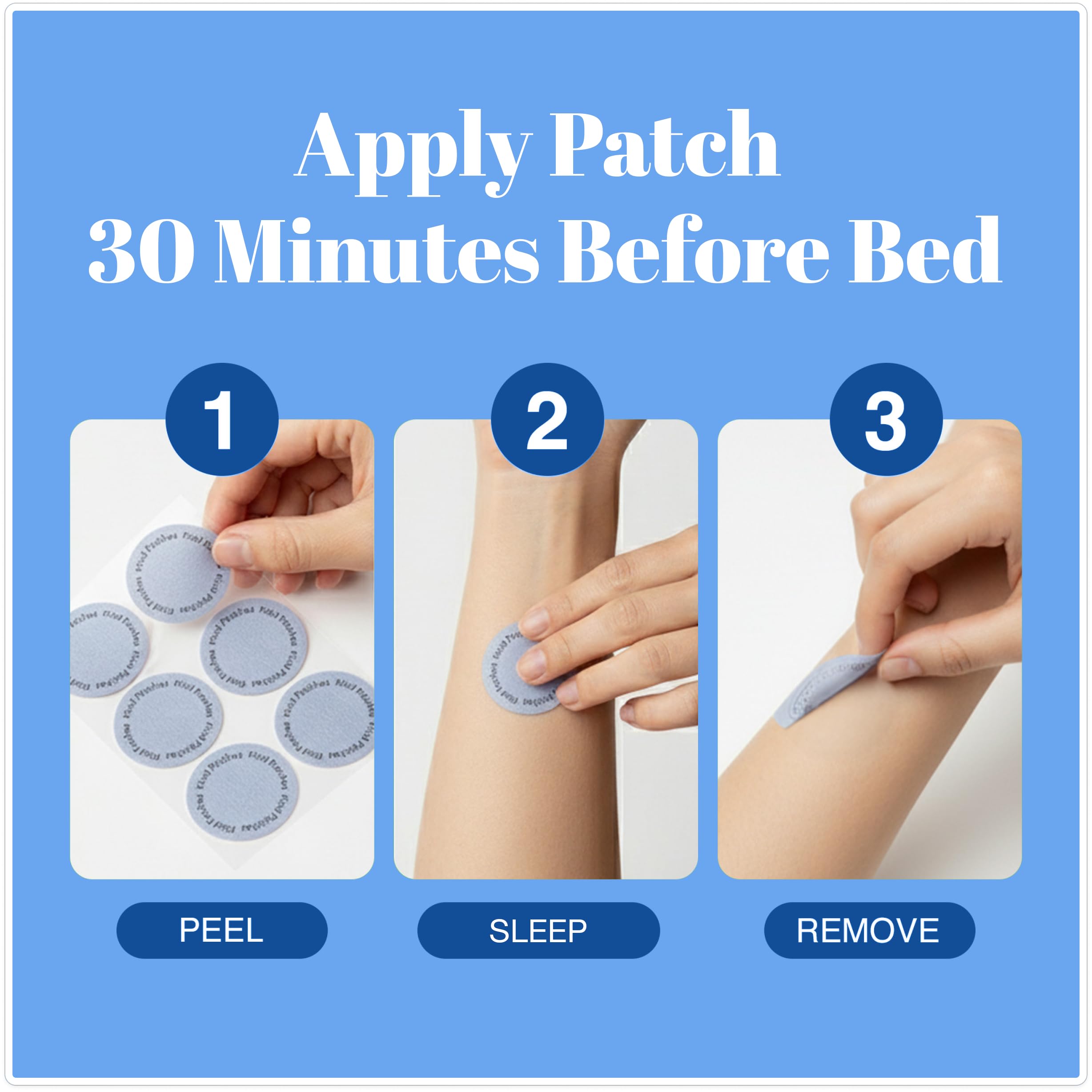 Capy Patch Bedtime Sleep Supplement applied on skin