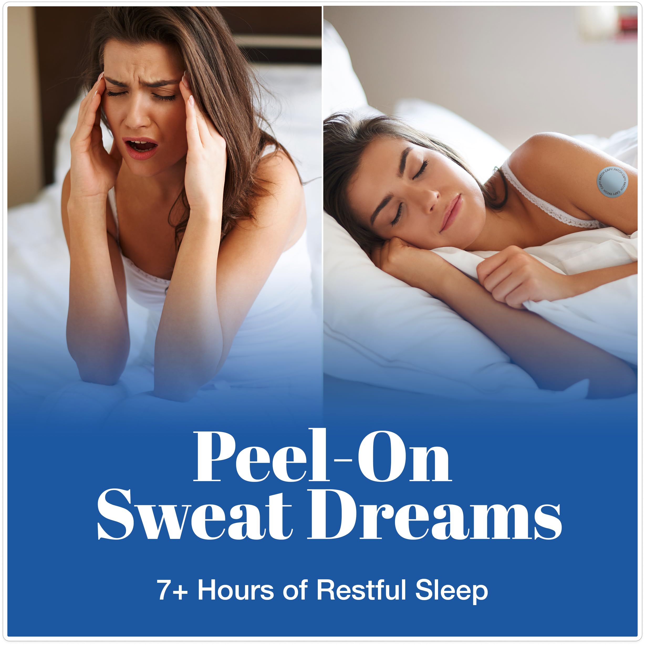 Capy Patch Bedtime Sleep Supplement side view showing patch