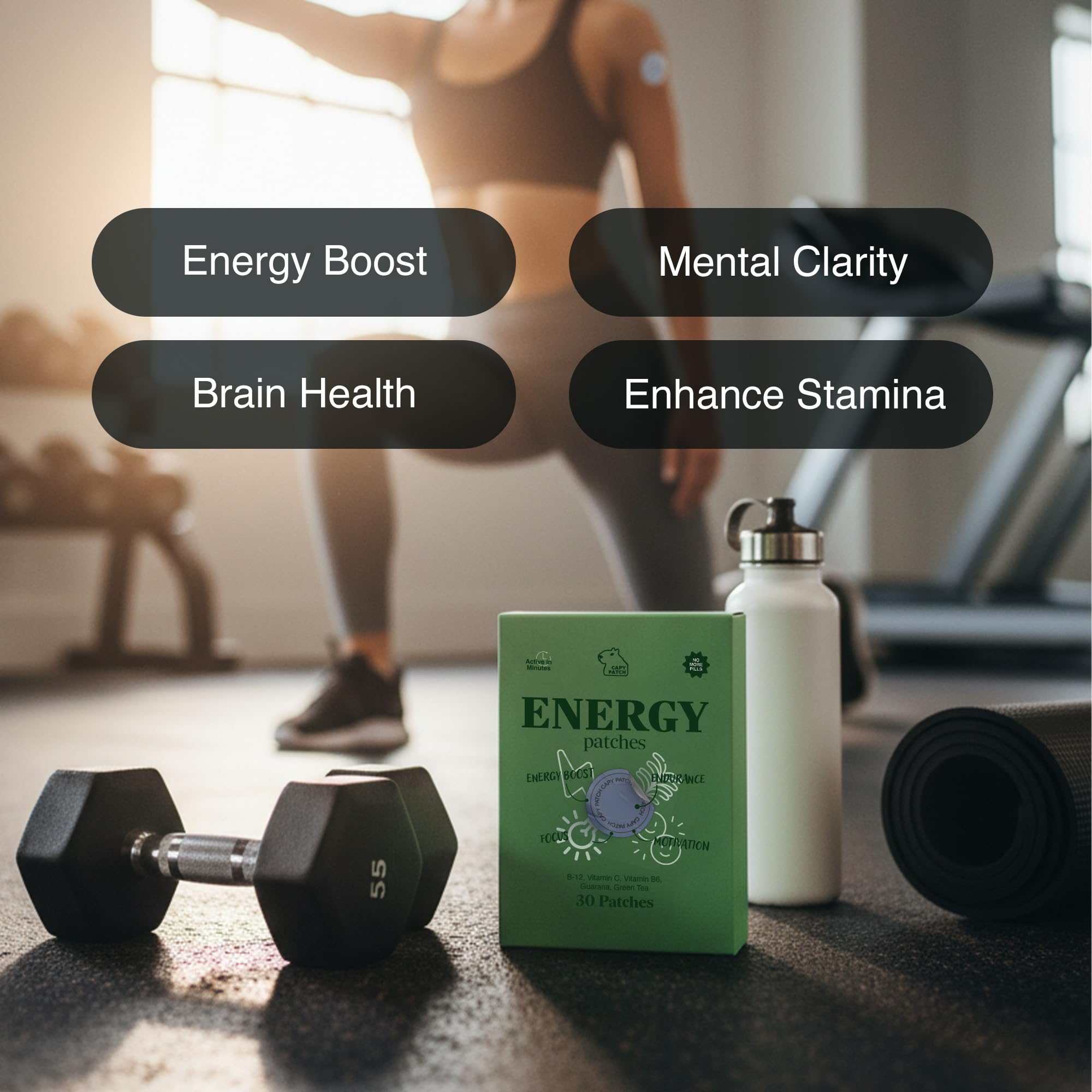 Capy Patch Energy Patches resealable pouch