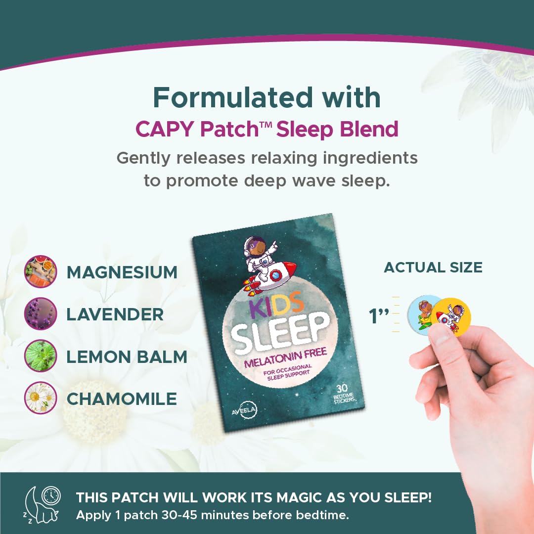 Capy Patch Night Time Sleep Patches in use at bedtime