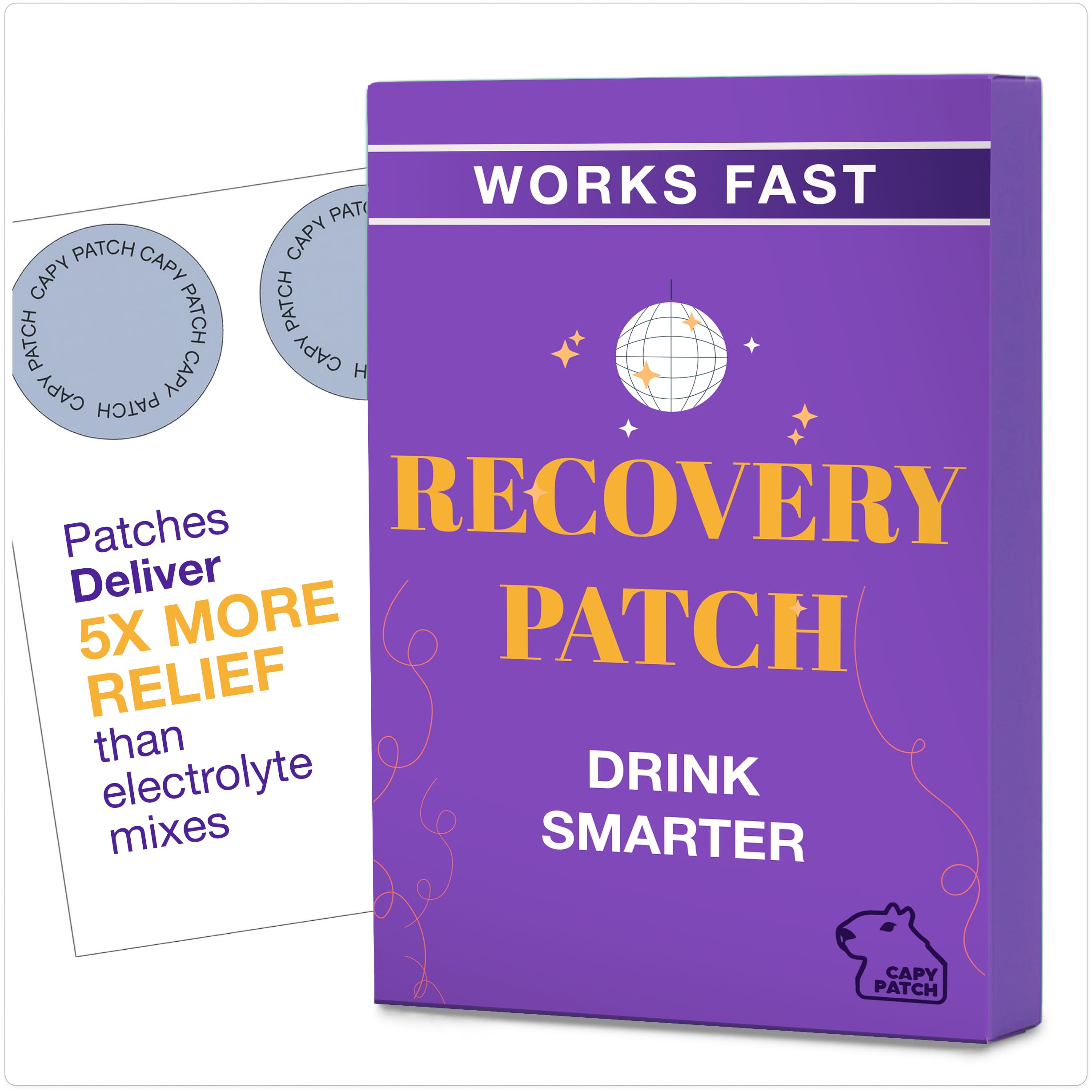 Capy Patch use Patches box front view with 30 patches