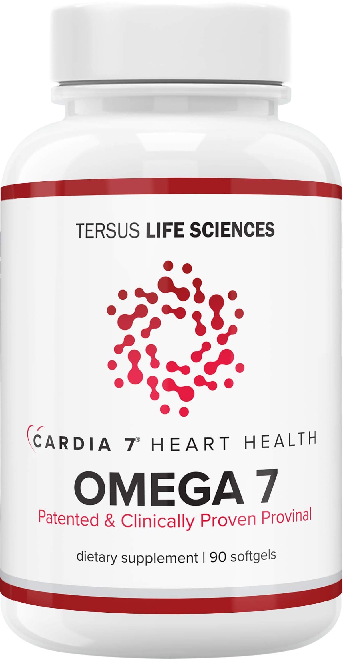 CARDIA7 Omega-7 Supplement 420mg soft gel bottle front view