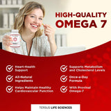 CARDIA7 Omega-7 Supplement bottle side view