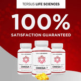 CARDIA7 Omega-7 Supplement soft gel on a wooden table