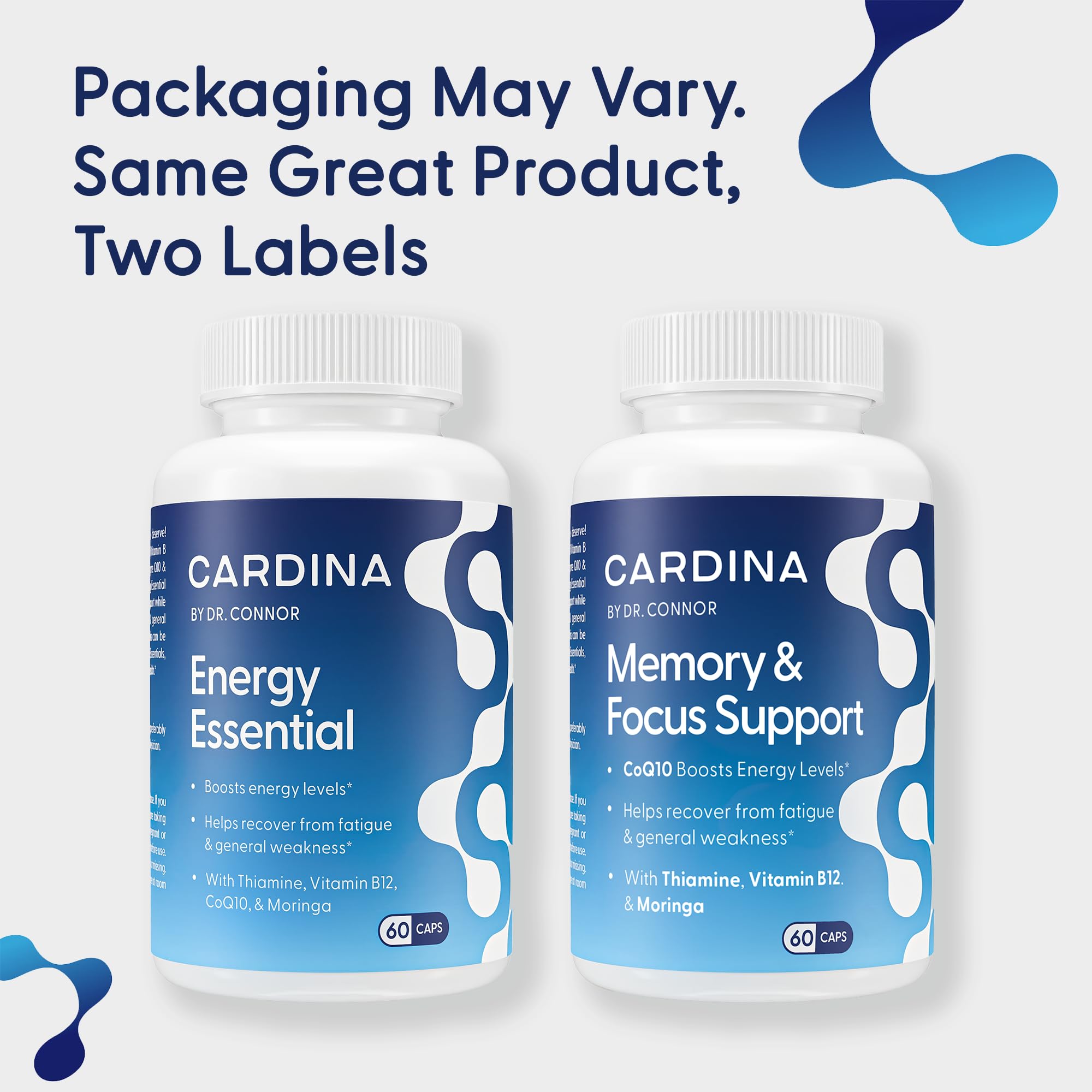 CARDINA Memory Supplement capsules in a bottle