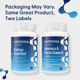 CARDINA Memory Supplement capsules in a bottle