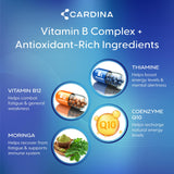 CARDINA Memory Supplement with B12 and COQ10 ingredients