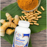 CardioTabs Curcumin bottle side view with label