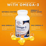 CardioTabs Omega-3 Enteric-Coated Fish Oil 1000mg softgels close-up