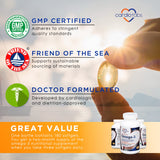CardioTabs Omega-3 Enteric-Coated Fish Oil 1000mg softgels with measuring spoon