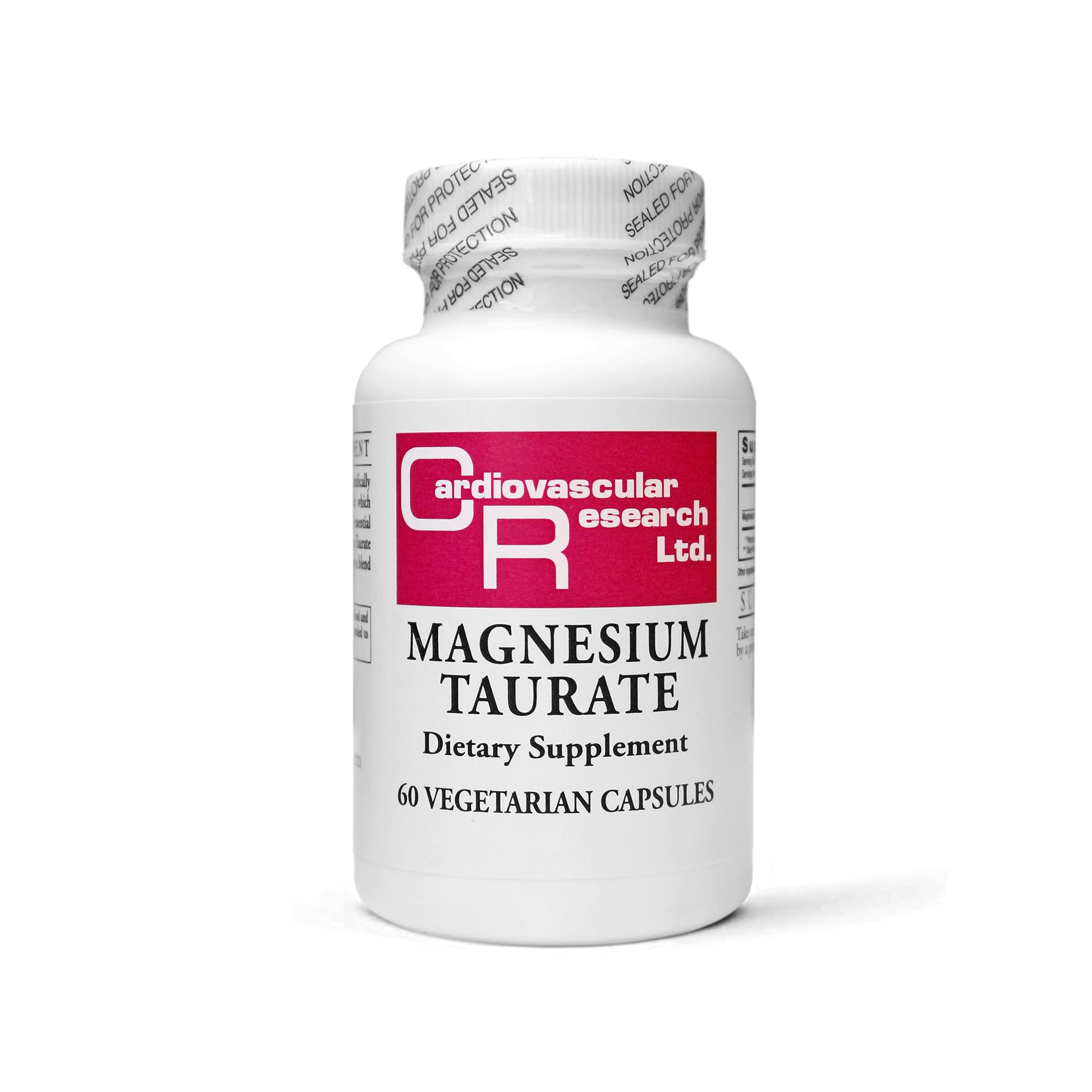 Cardiovascular Research Magnesium Taurate 125mg 60 capsules front view