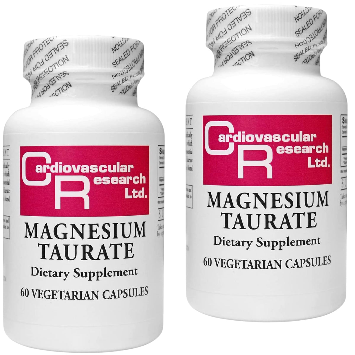 Cardiovascular Research Magnesium Taurate 125mg front view of bottle