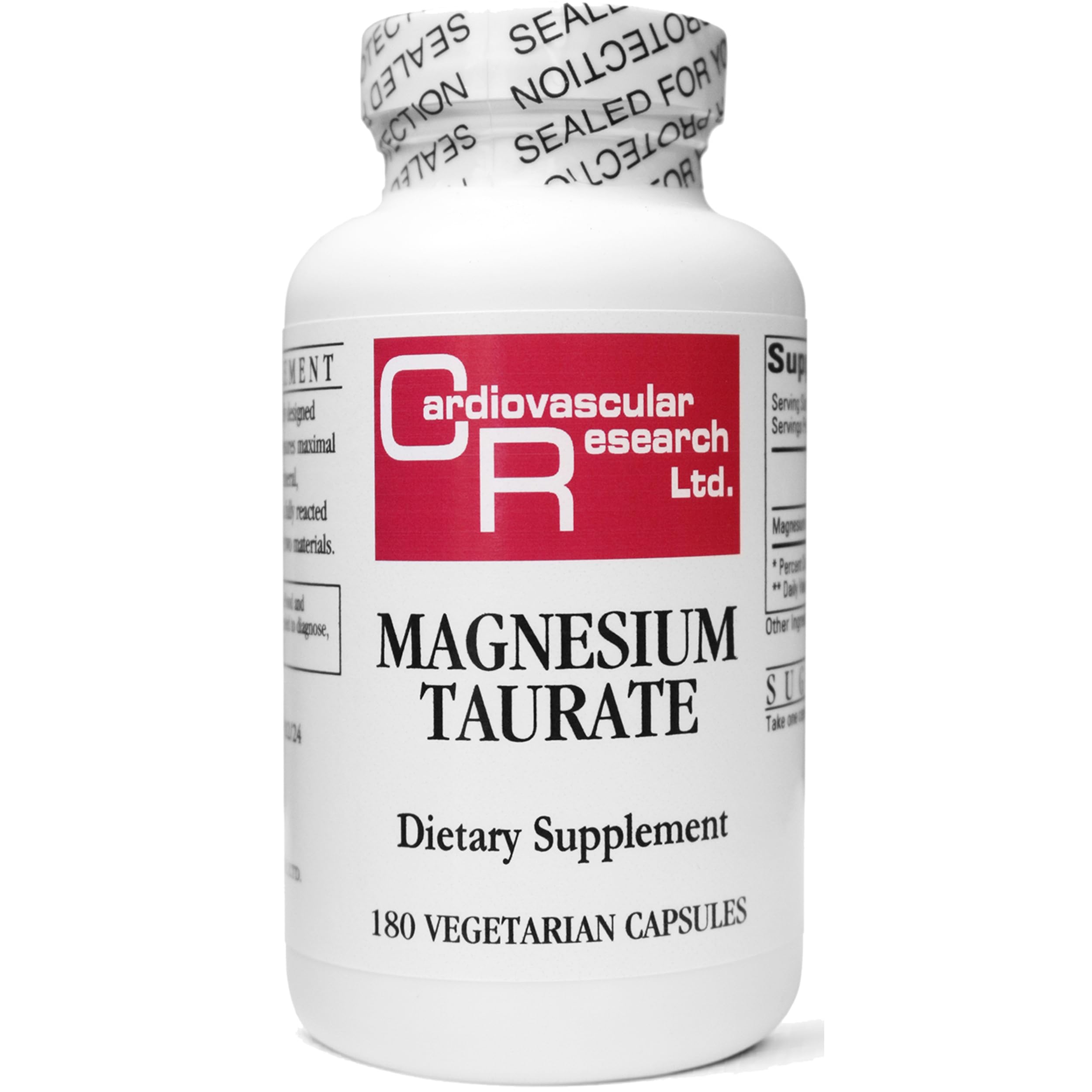 Cardiovascular Research Magnesium Taurate 125mg front view packaging