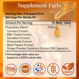 CareGem Liquid Turmeric Drops displayed with herbal supplements