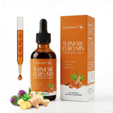 CareGem Liquid Turmeric Drops front view with packaging