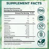 CareGem Spirulina Gummies packaging dimensions