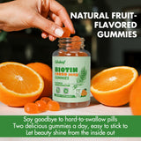 careleaf Biotin Gummies with fruits