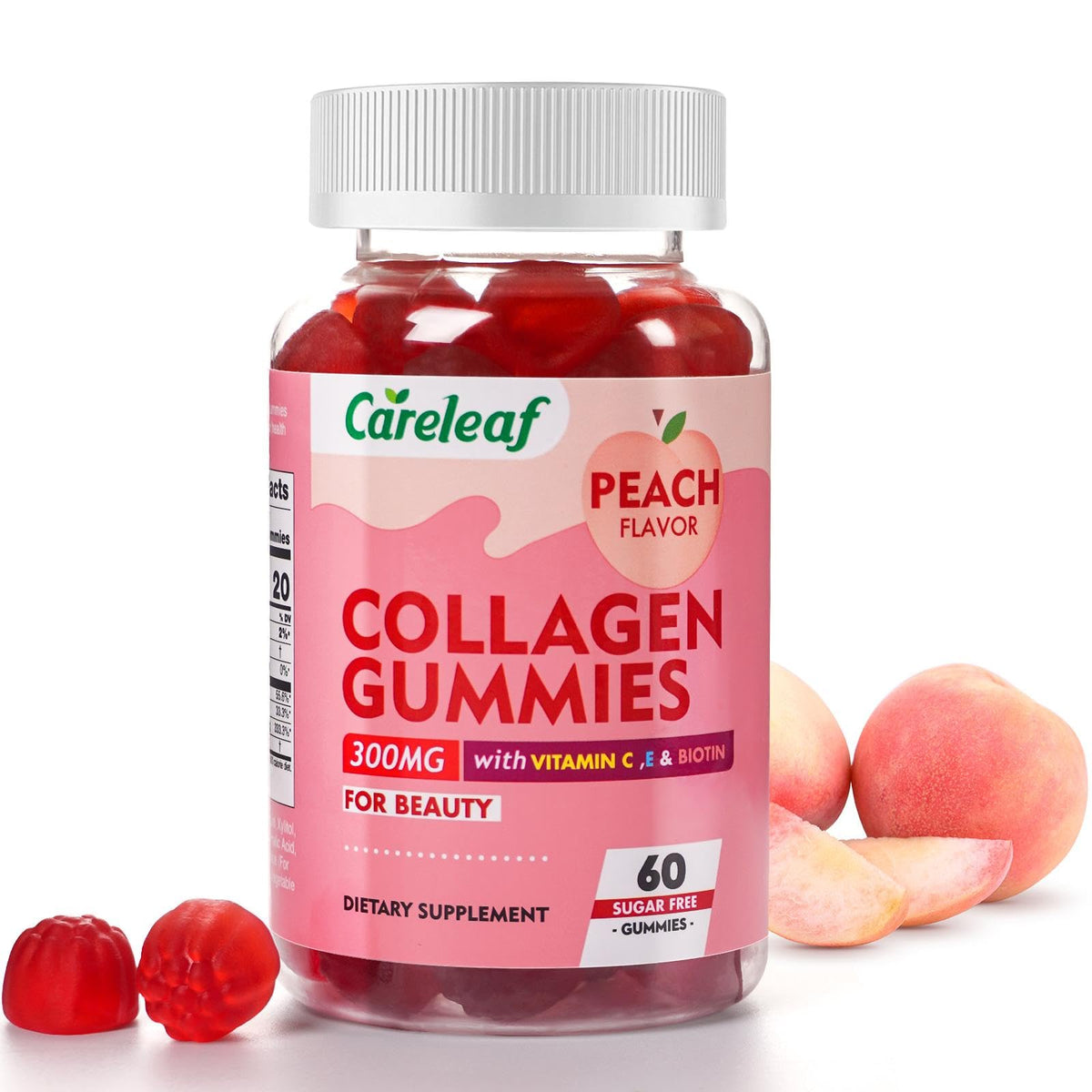 careleaf Collagen Gummies 220g front view