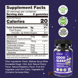 careleaf Sleep Gummies No Melatonin packaging side view