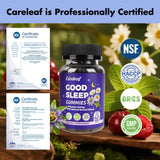careleaf Sleep Gummies No Melatonin serving suggestion