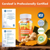 careleaf Turmeric Gummies in hand for easy access