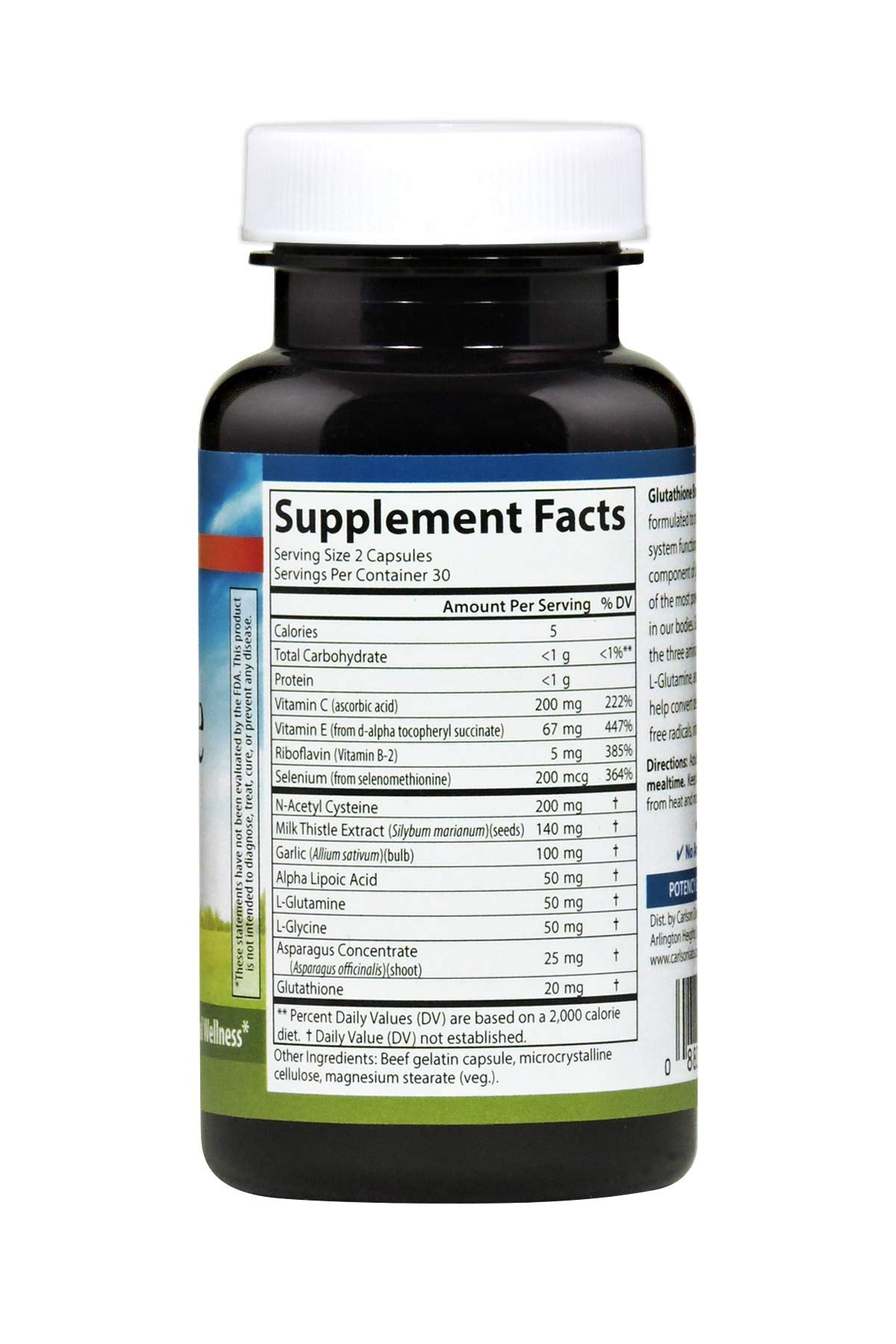 Carlson Alpha Lipoic Acid Supplement capsule close-up