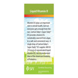 Carlson Baby's Plant-Based Super Daily D3 in a baby's bottle