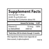 Carlson Baby's Plant-Based Super Daily D3 packaging and dropper
