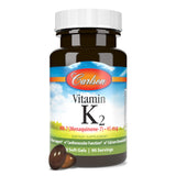 Carlson Calcium with Vitamin K2 soft gels side view