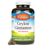 Carlson Ceylon Cinnamon Capsules 180 count front view