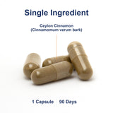Carlson Ceylon Cinnamon Capsules 500mg bottle with label