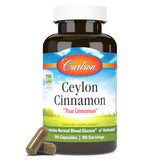 Carlson Ceylon Cinnamon Capsules 500mg front view