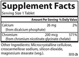 Carlson Chromium 200 mcg Supplement packaging