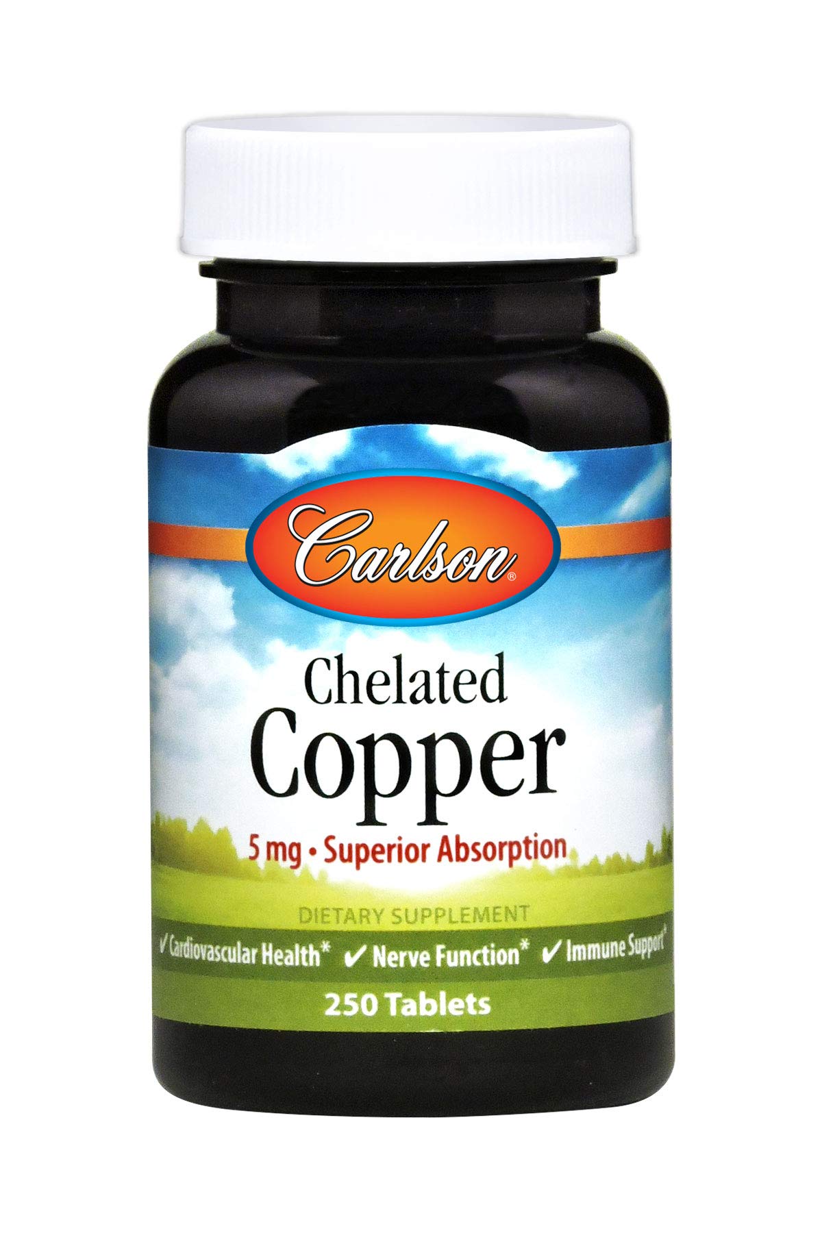 Carlson Copper Supplement 73g front view with packaging