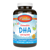 Carlson DHA Soft Gel 100 mg orange flavour front view