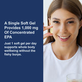 Carlson Fish Oil Supplement 1000mg EPA Softgels close-up