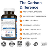 Carlson Fish Oil Supplement 1000mg EPA Softgels packaging