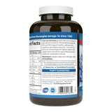 Carlson Fish Oil Supplement bottle back view with ingredient details