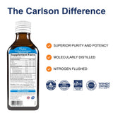 Carlson Fish Oil Supplement bottle side view