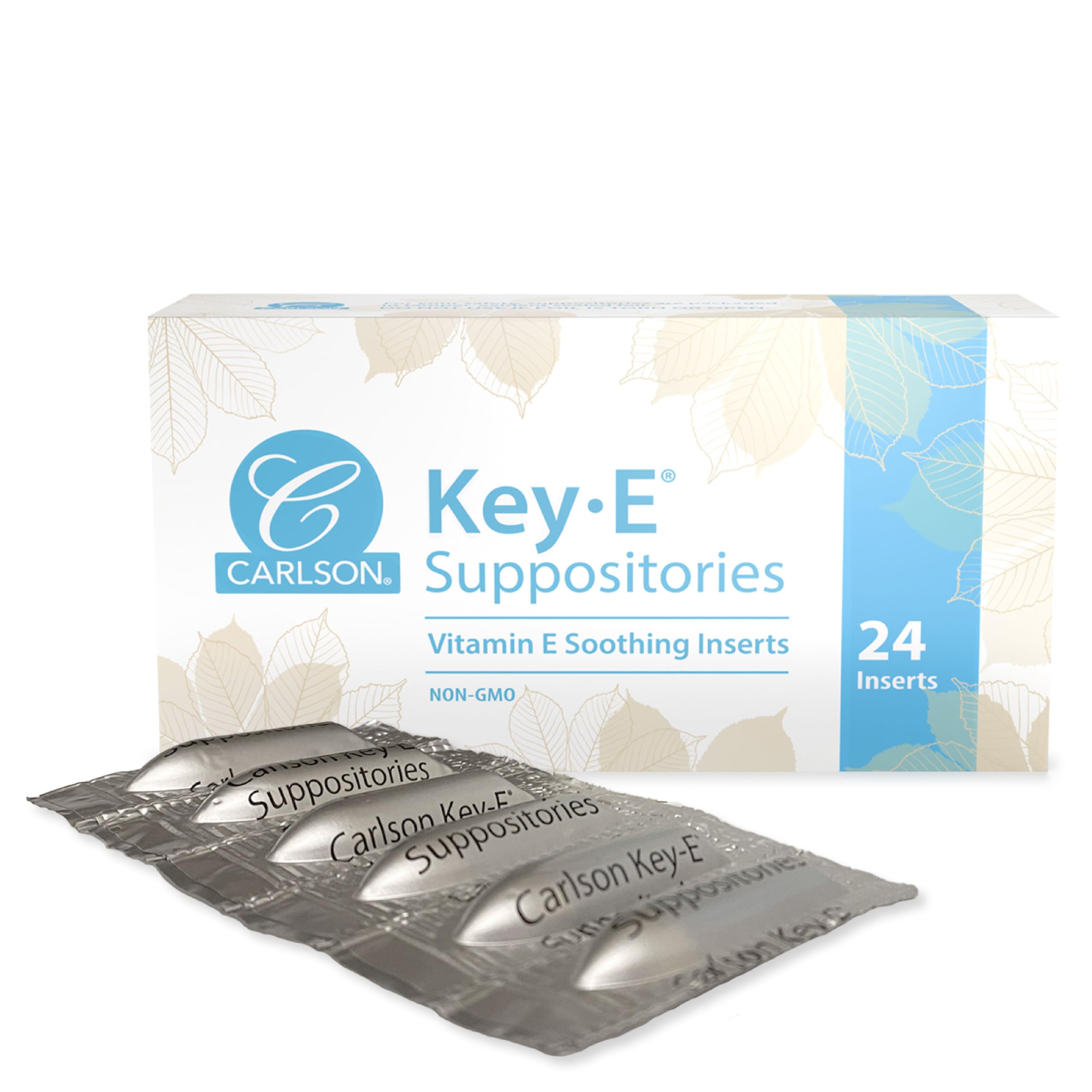 Carlson Key-E Suppositories 30 IU Vitamin E front view