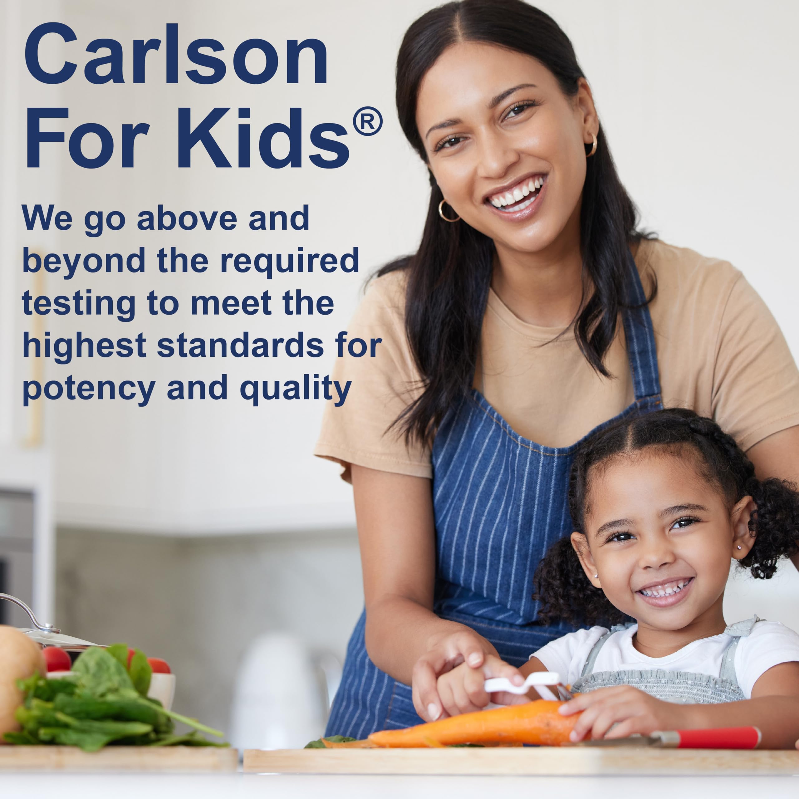 Carlson Kid's Super Daily D3+K2 Drops in a child's hand