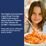 Carlson Kid's Super Daily D3+K2 Drops packaging side view