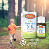 Carlson Kid's Super Daily D3+K2 Drops with measuring drop